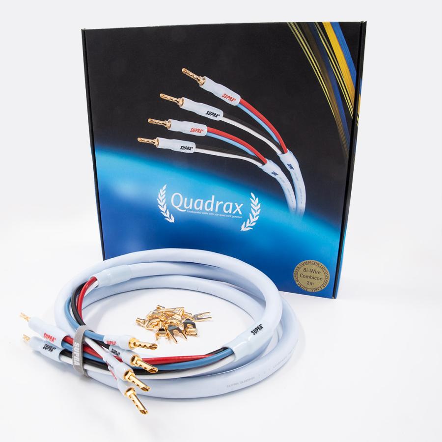 Supra Quadrax Speaker Cable- Factory Terminated Pair | Madisound